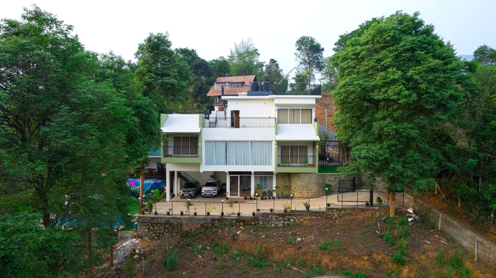 Elevated Exterior View of the Multi-Story Resort Building